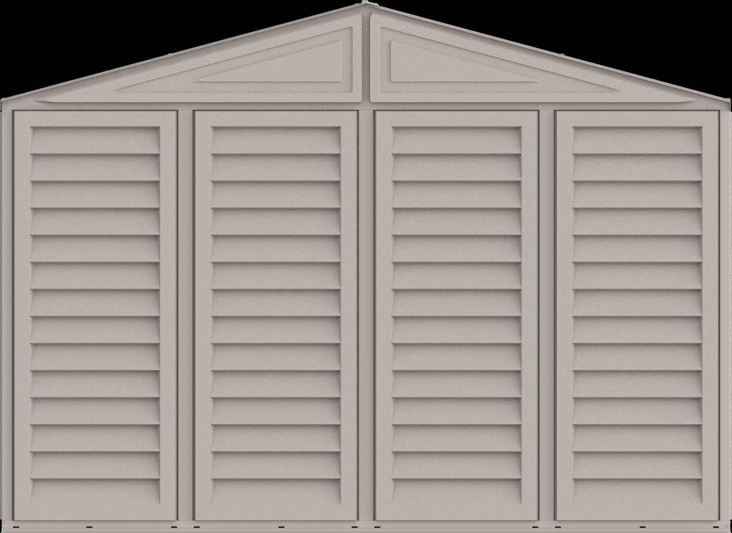 Duramax Vinyl Garage 10.5x23 w/ Foundation 2 Windows 15326 end view