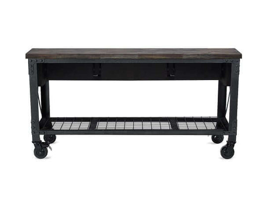 Duramax 72"Wx24"D 3-Drawer Rolling Workbench Aged Espresso 68001E