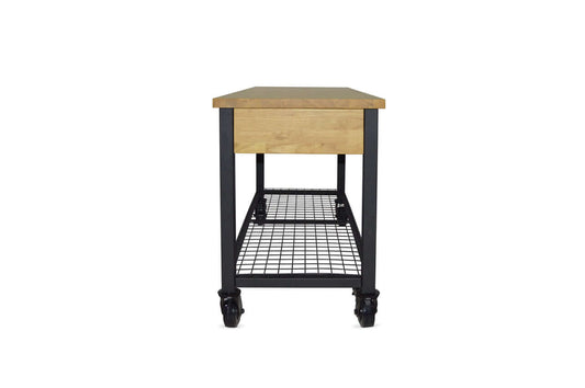 Duramax Rove 62 in. x 24 in. 3-Drawer Mobile Workbench with Solid Wood Top 68004