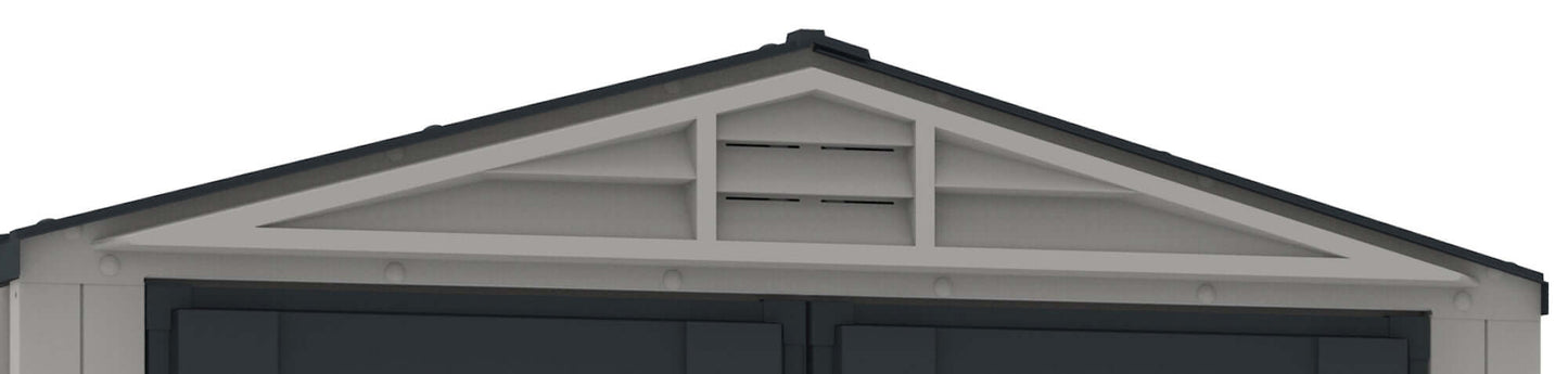 Duramax 5' x 5' YardMate Pent Plus w/Floor 35525 built in air ventilation window on the front