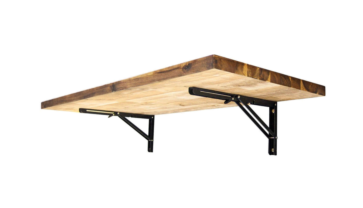 Duramax Spence 48" Wall Mounted Folding Table 68032 angle bottom up