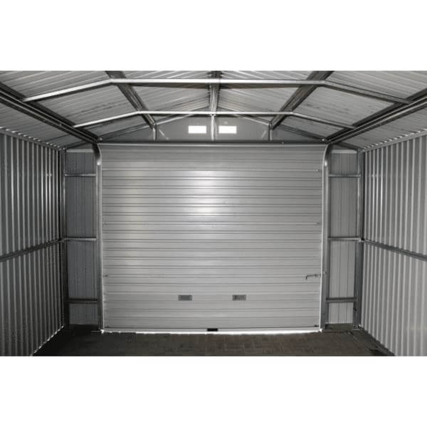 Duramax 12 x 26 Imperial Metal Garage Off White Brown 55131 - Imperial Metal Garage