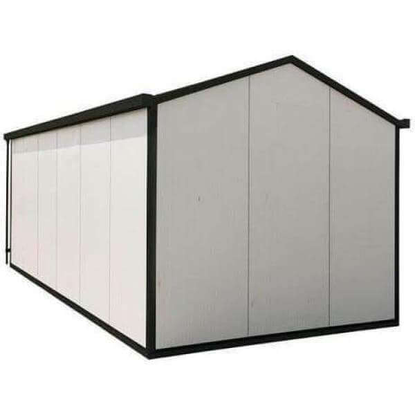 Duramax 22' x 10' Gable Roof Building 30972 rear corner end view