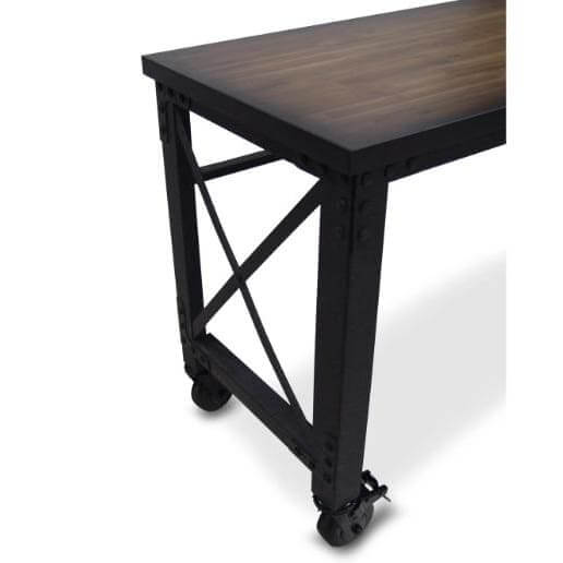 Duramax L46" x D24" x H37" Rolling Worktable No Drawers 68023 corner view from above
