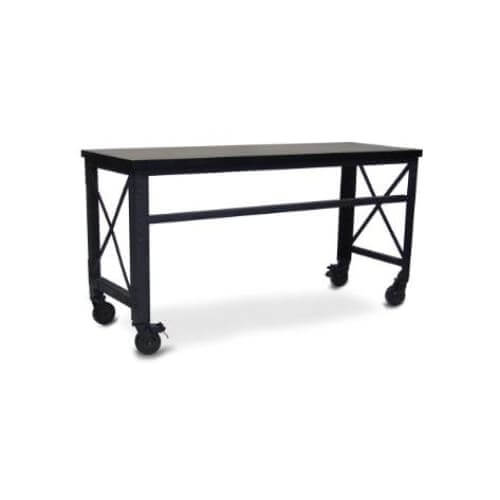 Duramax L72" x D24" x H37" Rolling Worktable No Drawers 68020 angle front view