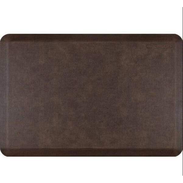 WellnessMats Linen Antique Mat Collection 3 X 2 X 3/4 - Antique Dark - WellnessMat An anti fatigue mat that reduces stress. Easy to clean floormat