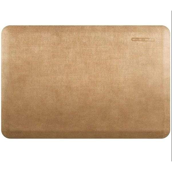 WellnessMats Linen Collection 3 X 2 X 3/4 - Aztec Gold - WellnessMat A popular floor mat with elegant design. A kitchen mat that gives padded support.