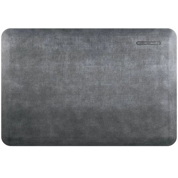 WellnessMats Linen Collection 3 X 2 X 3/4 - Slate - WellnessMat An anti fatigue mat that reduces stress. Easy to clean floormat