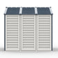 Duramax RidgeLine 10.5x8 vinyl storage shed 10114 side profile view