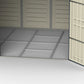 Duramax RidgeLine 10.5x8 vinyl storage shed 10114 metal foundation frame detail
