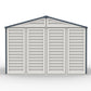 Duramax RidgeLine 10.5x10.5 vinyl storage shed 10124 rear view