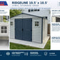 Duramax RidgeLine 10.5x10.5 vinyl storage shed 10124 features overview