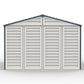 Duramax RidgeLine 10.5x13 vinyl storage shed 10134 rear view
