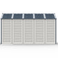 Duramax RidgeLine 10.5x13 vinyl storage shed 10134 side profile view