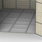 Duramax RidgeLine 10.5x13 vinyl storage shed 10134 metal foundation frame detail