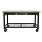 Duramax Rove 62 in. x 24 in. 3-Drawer Mobile Workbench with Solid Wood Top 68004