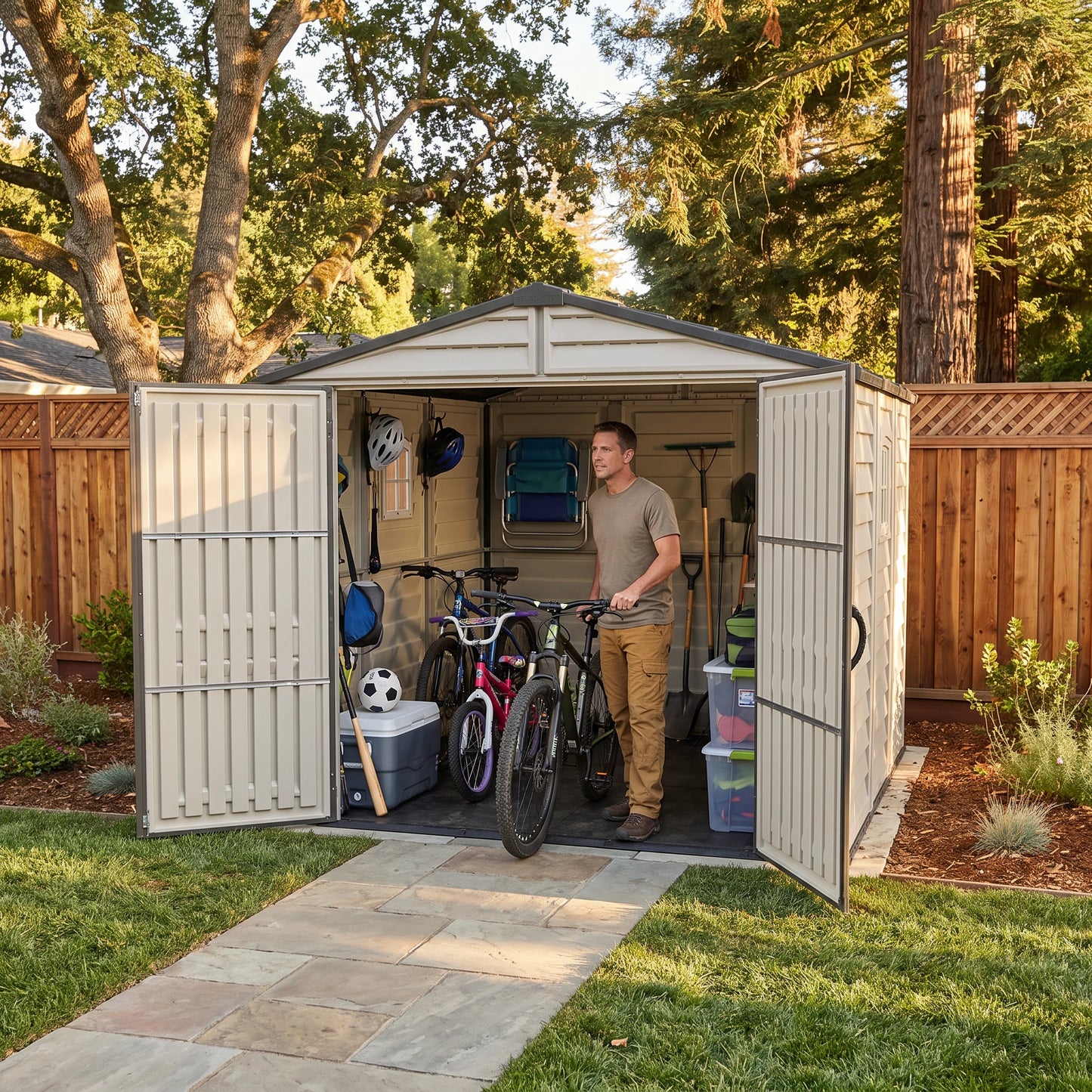 DuraMax RidgeLine 8x8 Vinyl Storage Shed 10088