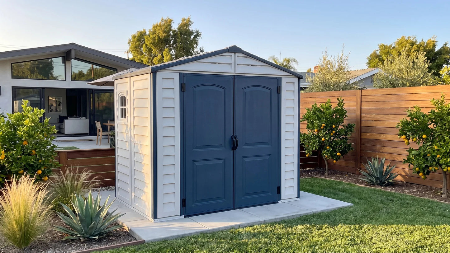 Duramax Ridgeline 8x6 Vinyl Storage Shed 10086
