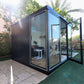 Duramax 10' x 10' Insulated Garden Glass Room Building 32001 side view door open
