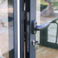 Duramax 10' x 10' Insulated Garden Glass Room Building 32001 close up door locking mechanism