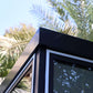 Duramax 10' x 10' Insulated Garden Glass Room Building 32001 close up corner top