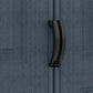Duramax RidgeLine 10.5x5 vinyl storage shed 10105 double-door handle detail