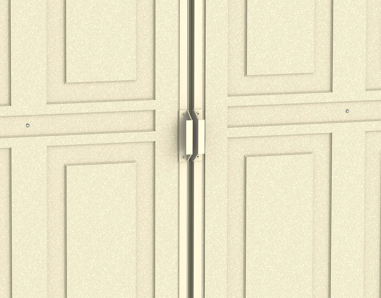 Duramax 10.5' x 5.0' Woodbridge with Foundation 00283 Front view of doors