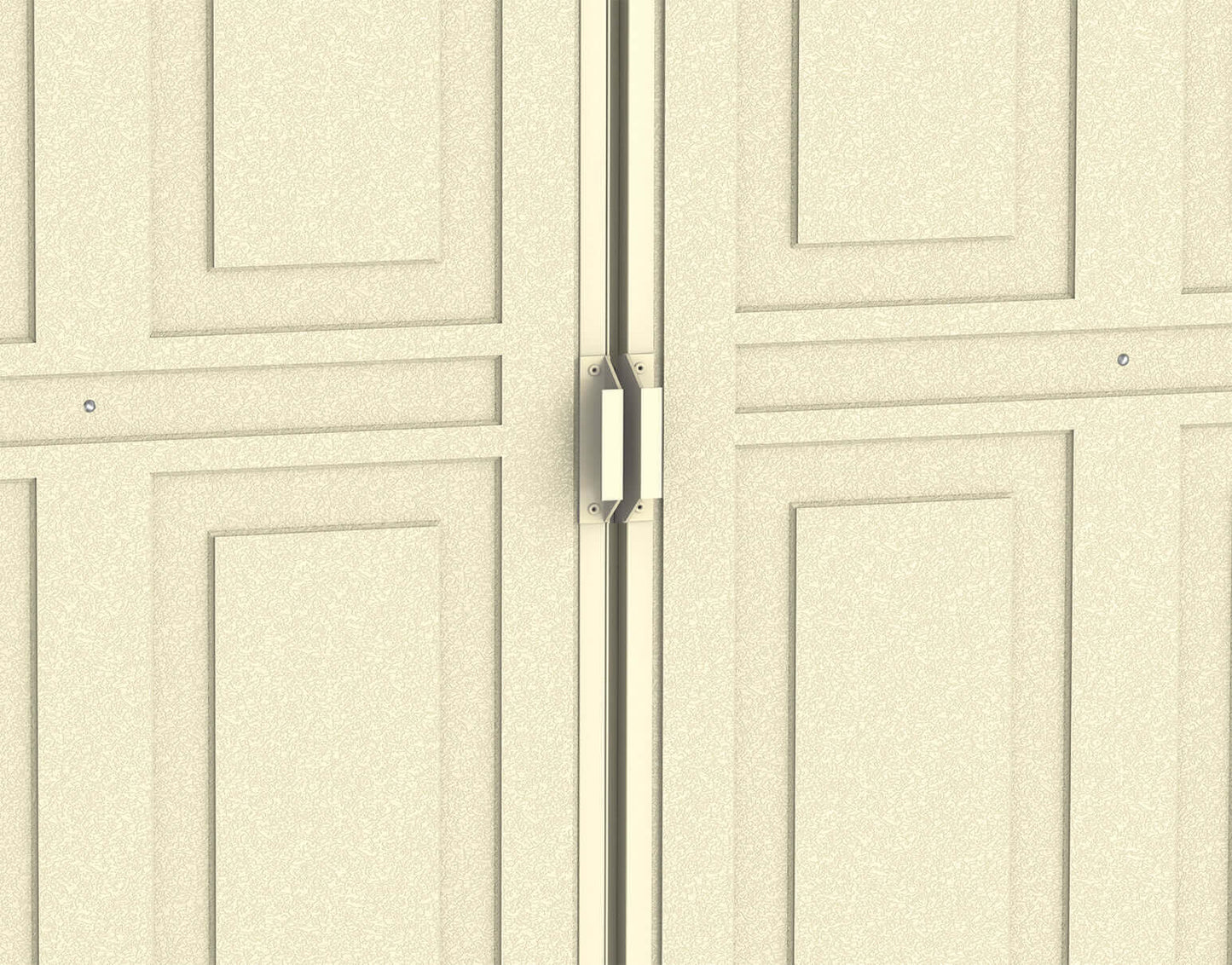 Duramax 10.5' x 5.0' Woodbridge with Foundation 00283 Front view of doors