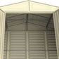 Duramax 10.5' x 5.0' Woodbridge with Foundation 00283 Front doors open looking up