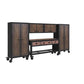 Duramax 5-Piece Garage Storage Combo Set w/ Workbench, Wall Cabinets and Free Standing Cabinets