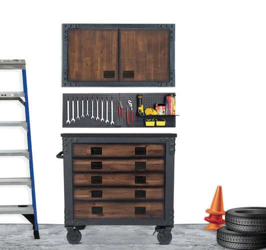 Duramax 2-Piece Garage Storage Combo Set with Tool Chest and Cabinet Combo