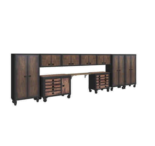 Duramax 10 Piece-Garage Storage Combo Set with Tool Chests, Wall & standing Cabinets wood with metal frames