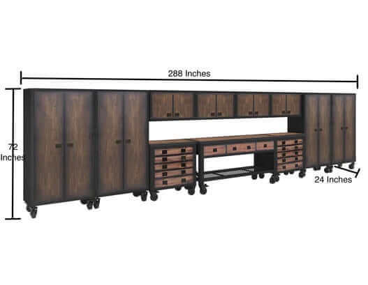 Duramax 11-Piece Garage Storage Combo Set with Workbench, Tool Chests, Wall Cabinets and Free Standing Cabinets