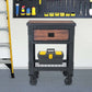 Duramax 27.6" W x 20" D x 37" H Single Drawer Industrial Workbench 68003 in garage used as shop bench