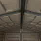 Duramax 6' x 6' StoreMate Plus Vinyl Shed w/ Floor 30425 interior steel reinforced ceiling seen from below