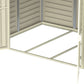 Duramax 8' x 5.3' DuraMate Shed with Foundation Kit 00184 interior view of shed with foundation kit