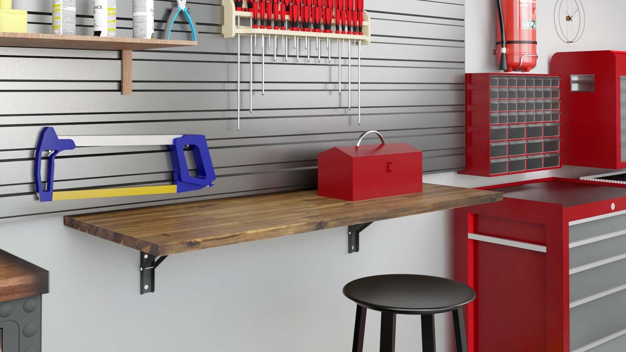 Duramax Spence 48" Wall Mounted Folding Table 68032 lifestyle 3
