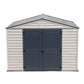 Duramax 10.5' x 8' Storemax Plus Vinyl Shed Kit with Floor 30225 front view
