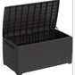 Duramax 110 Gal. Cedar Grain Deck Box Brown 86602 Lid open