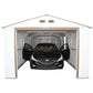Duramax 12 x 26 Imperial Metal Garage Off White Brown 55131 - Imperial Metal Garage