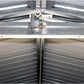 Duramax 12x26 Imperial Metal Garage Dark Gray w/ White Trim 55151 - Imperial Metal Garage