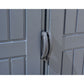 Duramax 15 x 8 Apex Pro w/ Foundation 2 windows & Side door 40216 close up of door handles
