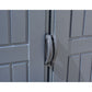 Duramax 15 x 8 Apex Pro w/ Foundation 2 windows & Side door 40216 close up of door handles