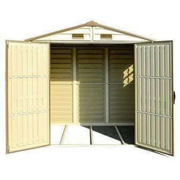 Duramax 8 x 6 StoreAll Vinyl Shed with Foundation 30115 - StoreAll Vinyl Shed