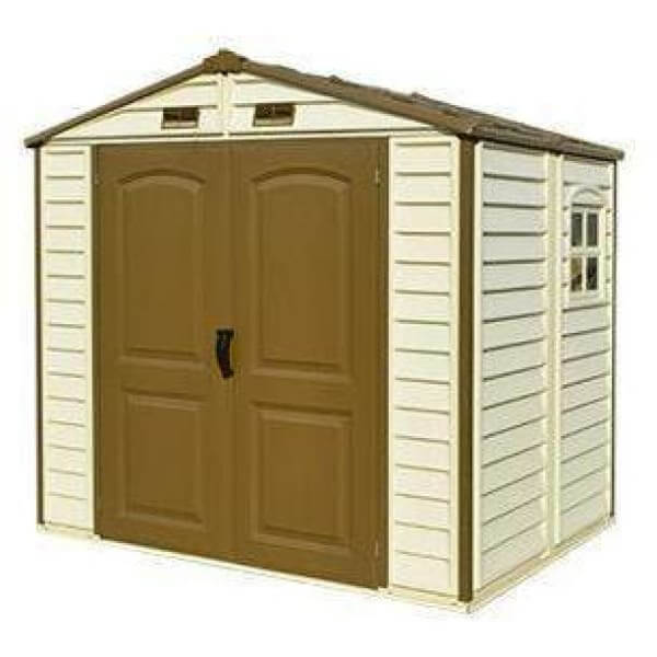 Duramax 8 x 6 StoreAll Vinyl Shed with Foundation 30115 - StoreAll Vinyl Shed