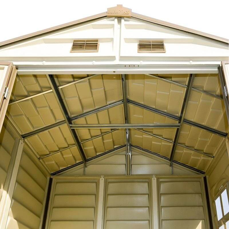 Duramax 8’ x 6’ StoreAll Vinyl Shed with Foundation 30115 - StoreAll Vinyl Shed