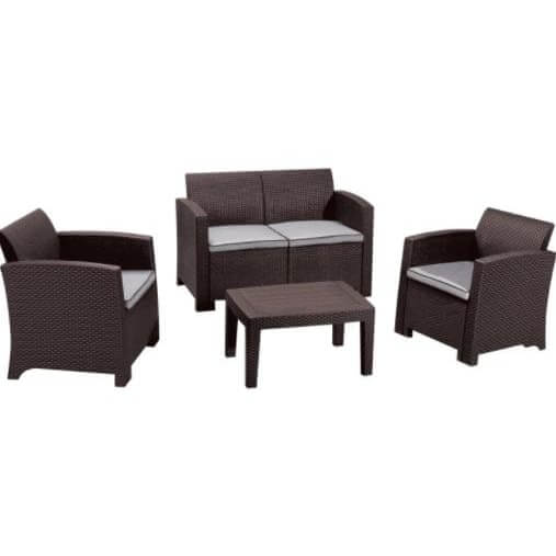 Duramax Cedarrattan Sofa Set-Medium, Brown 86770