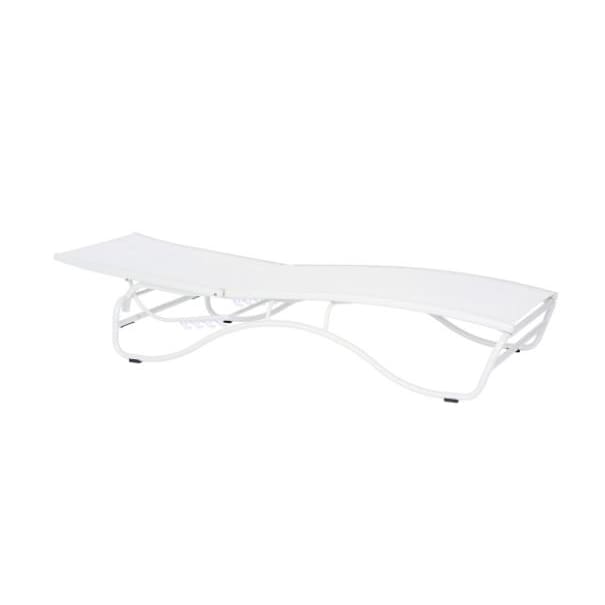 Duramax Corsica Lounger White 68071 rear