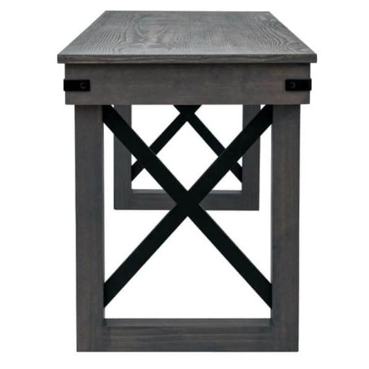 Duramax Felix 62" Wood Desk with Drawer 68041 end pic