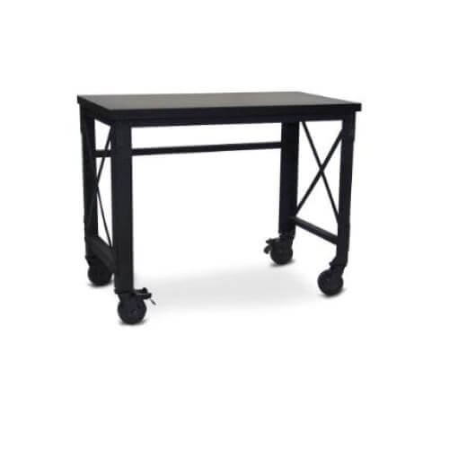 Duramax L46" x D24" x H37" Rolling Worktable No Drawers 68023 front angle view